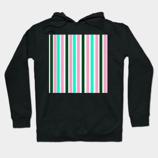 Pink and Green Candy Stripes Hoodie